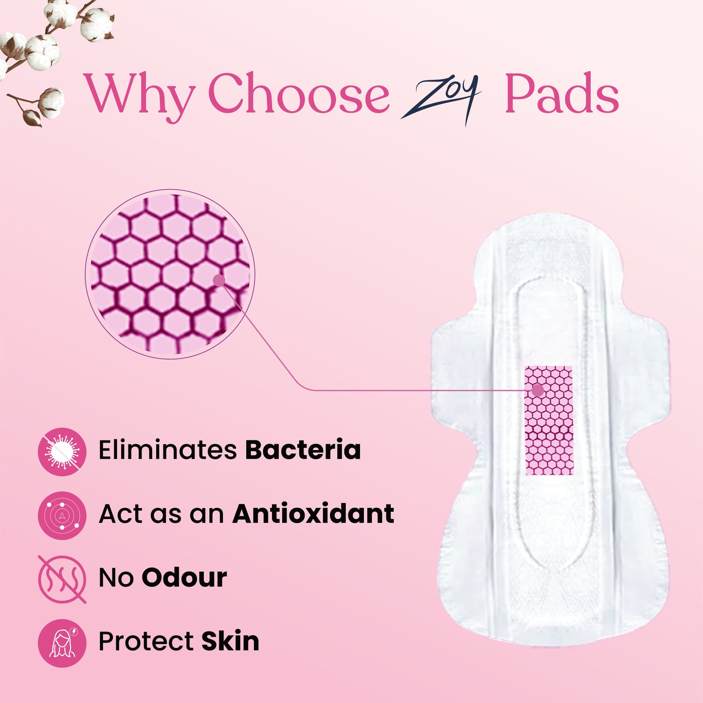 Graphene Sanitary Pad Light Flow Combo