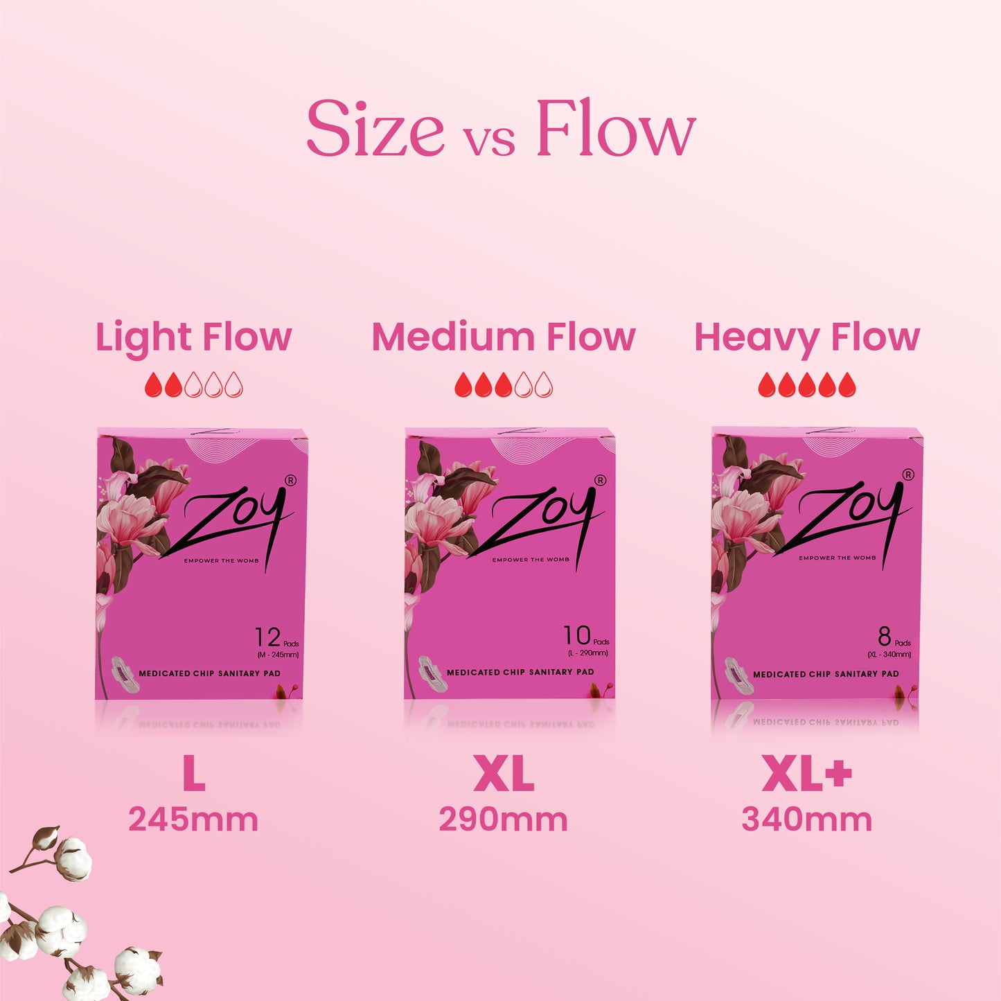 Graphene Sanitary Pad Light Flow Combo