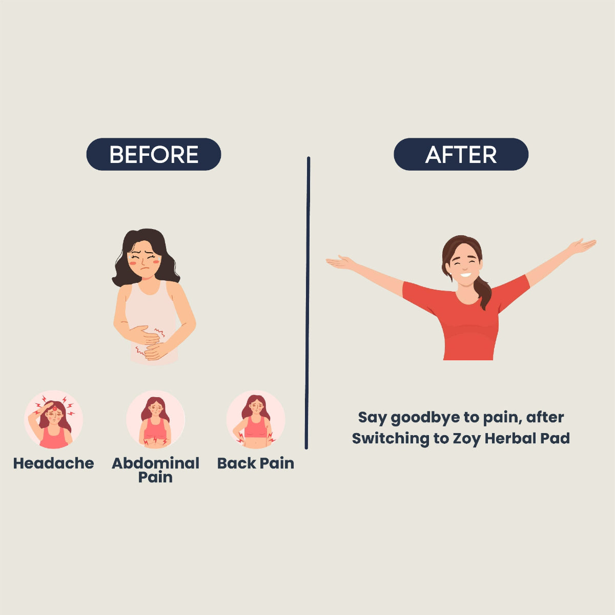 Herbal Sanitary Pads - Natural Care