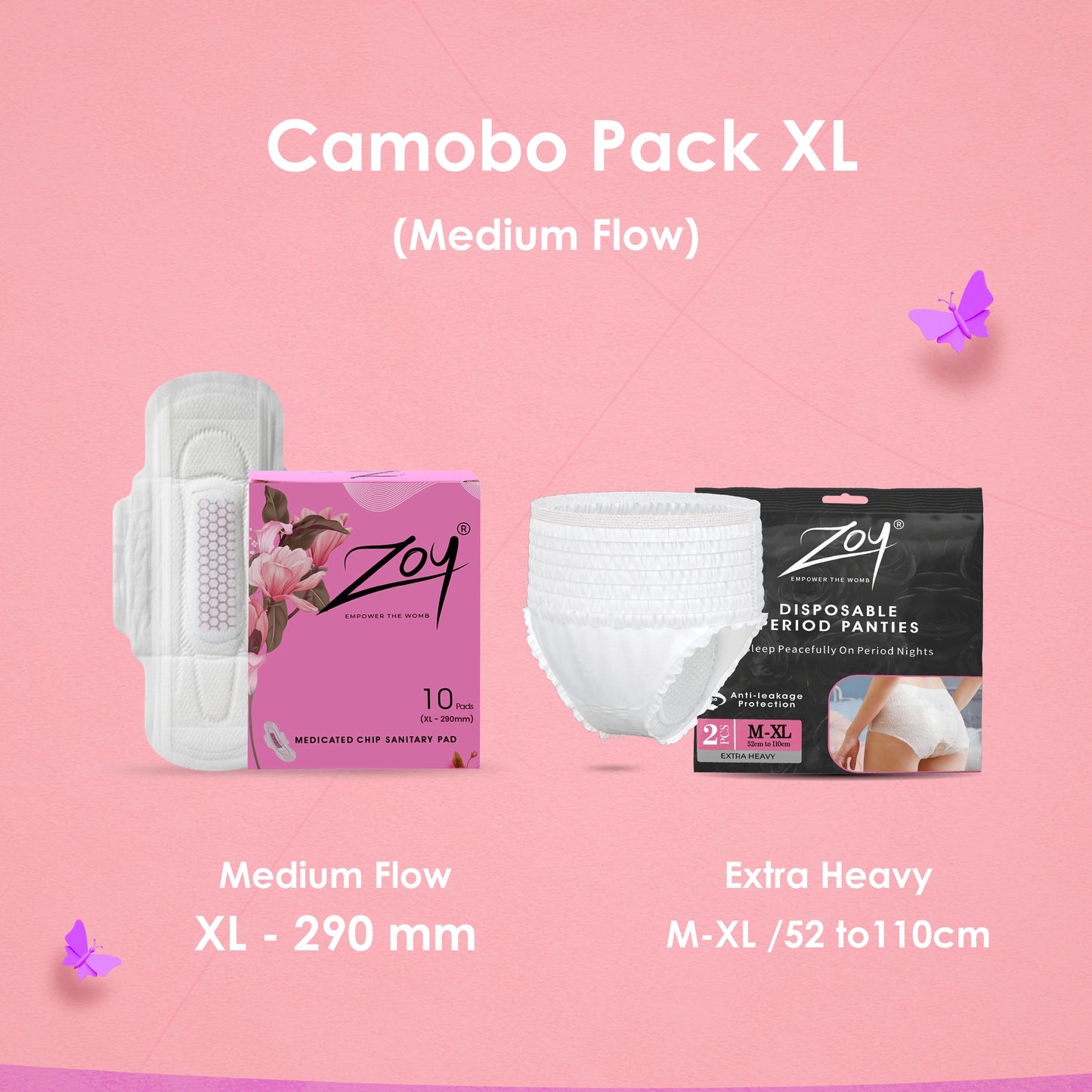 Women’s Day Graphene Pads Combo – Free Period Panty