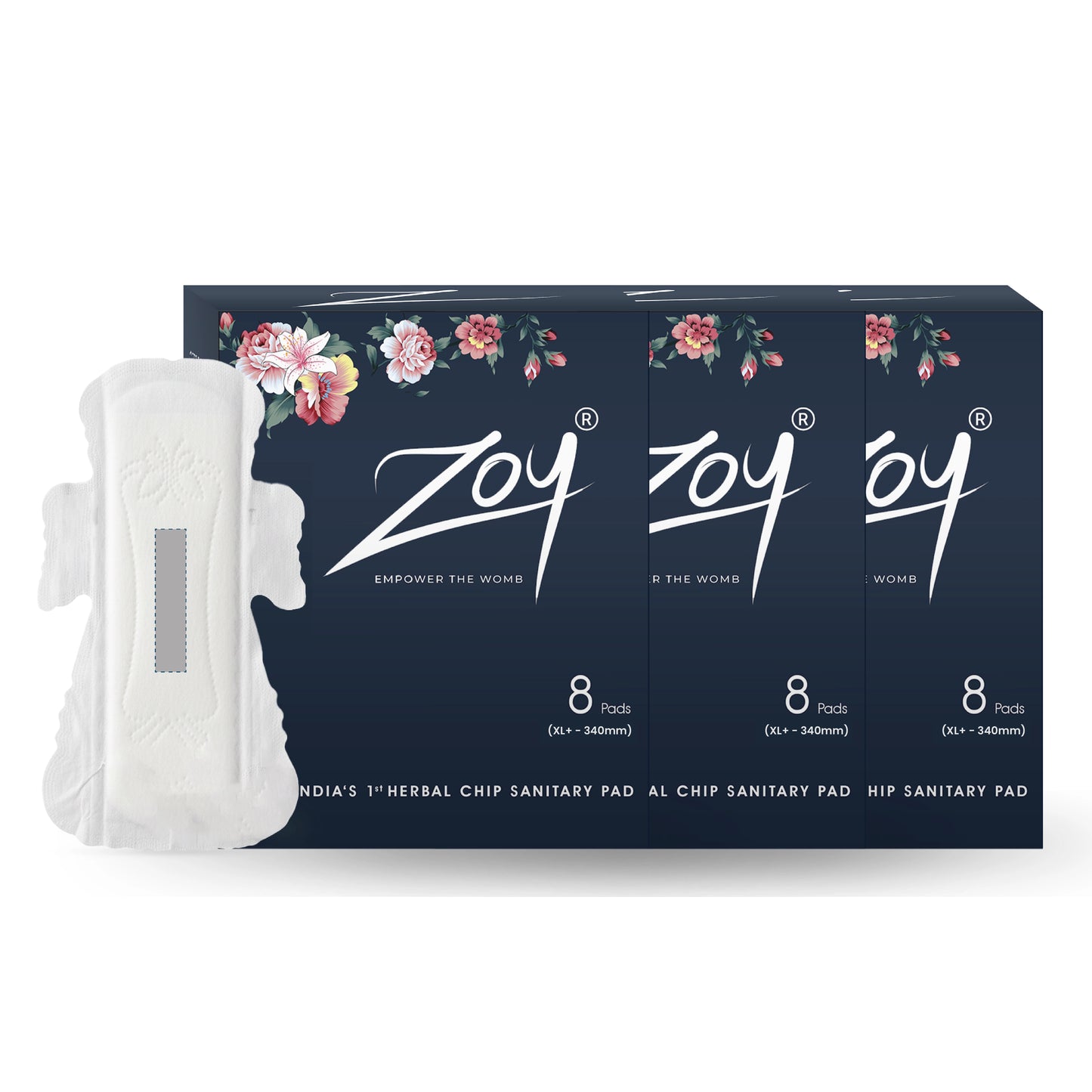 ZOY organic herbal sanitary pads that are skin friendly and toxin free