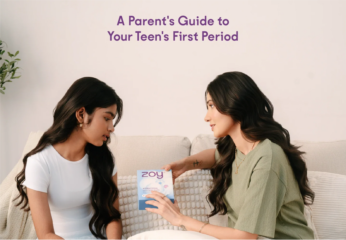 ZOY organic cotton sanitary pads - best pads for teenage girls India