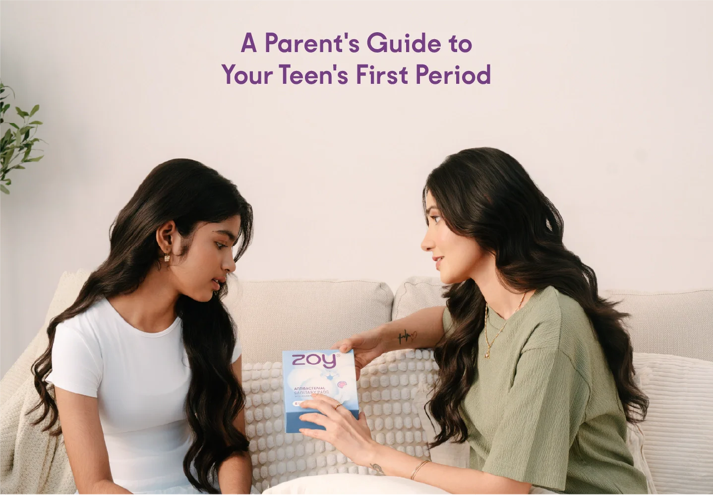 ZOY organic cotton sanitary pads - best pads for teenage girls India