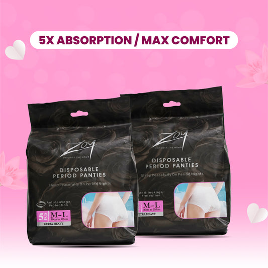 Disposable Period Panties M - L Combo