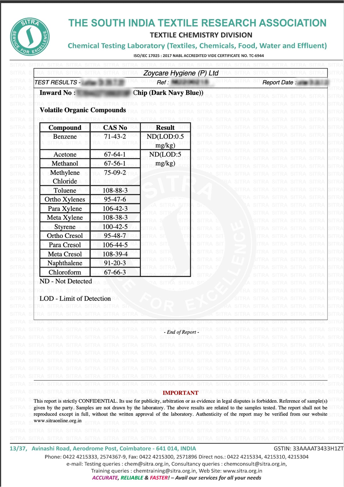 Product Certifications certificate 3