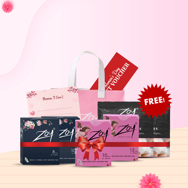 Women’s Day Gift Combo ₹999 – Graphene & Herbal Pads + Free Gifts