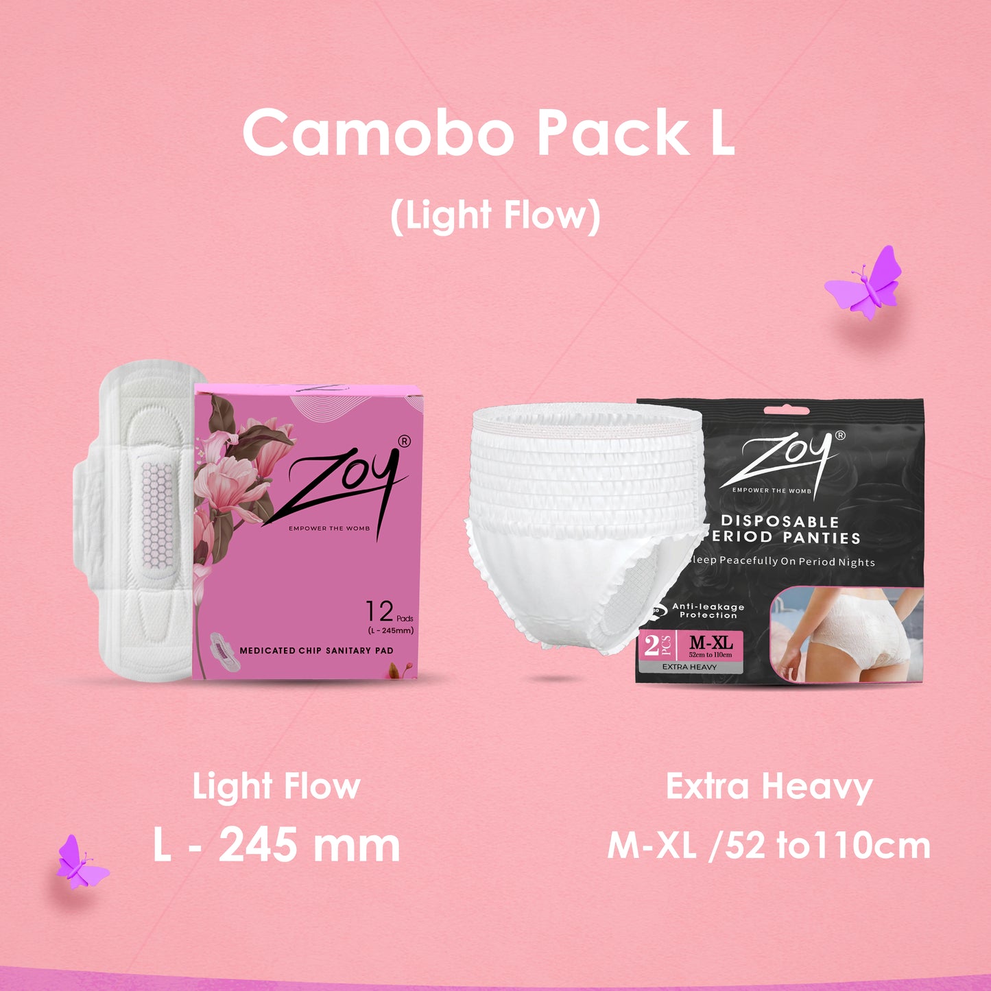 Women’s Day Graphene Pads Combo – Free Period Panty