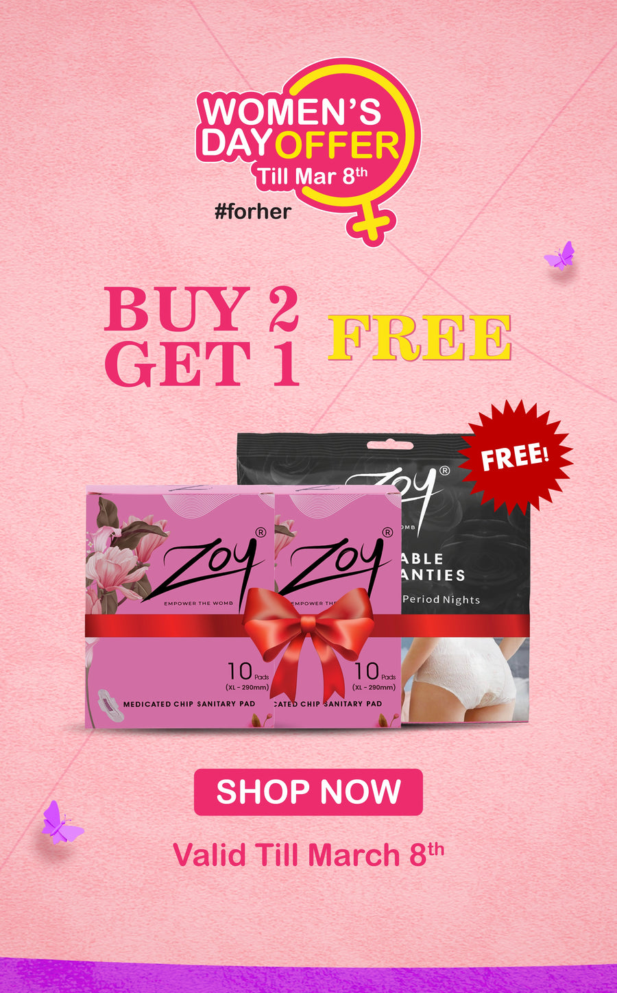 Biodegradable Graphene sanitary pads combo