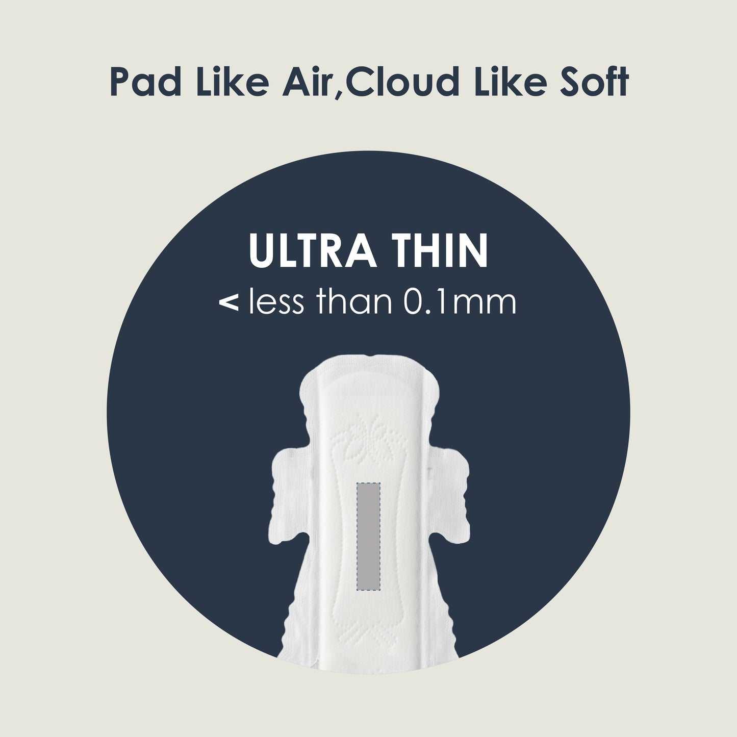 Day and night herbal sanitary pads for long lasting comfort