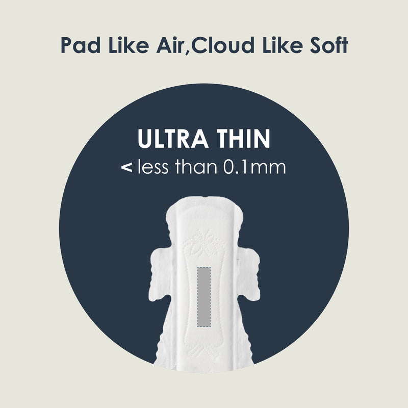 Day and night herbal sanitary pads for long lasting comfort