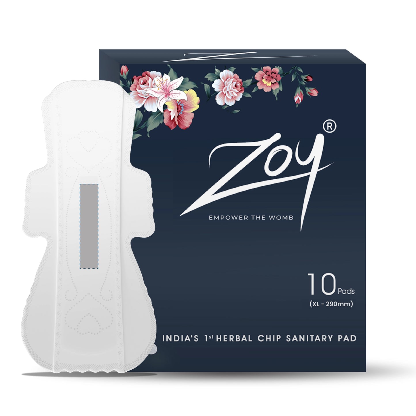 Herbal sanitary pads by ZOY for period pain relief