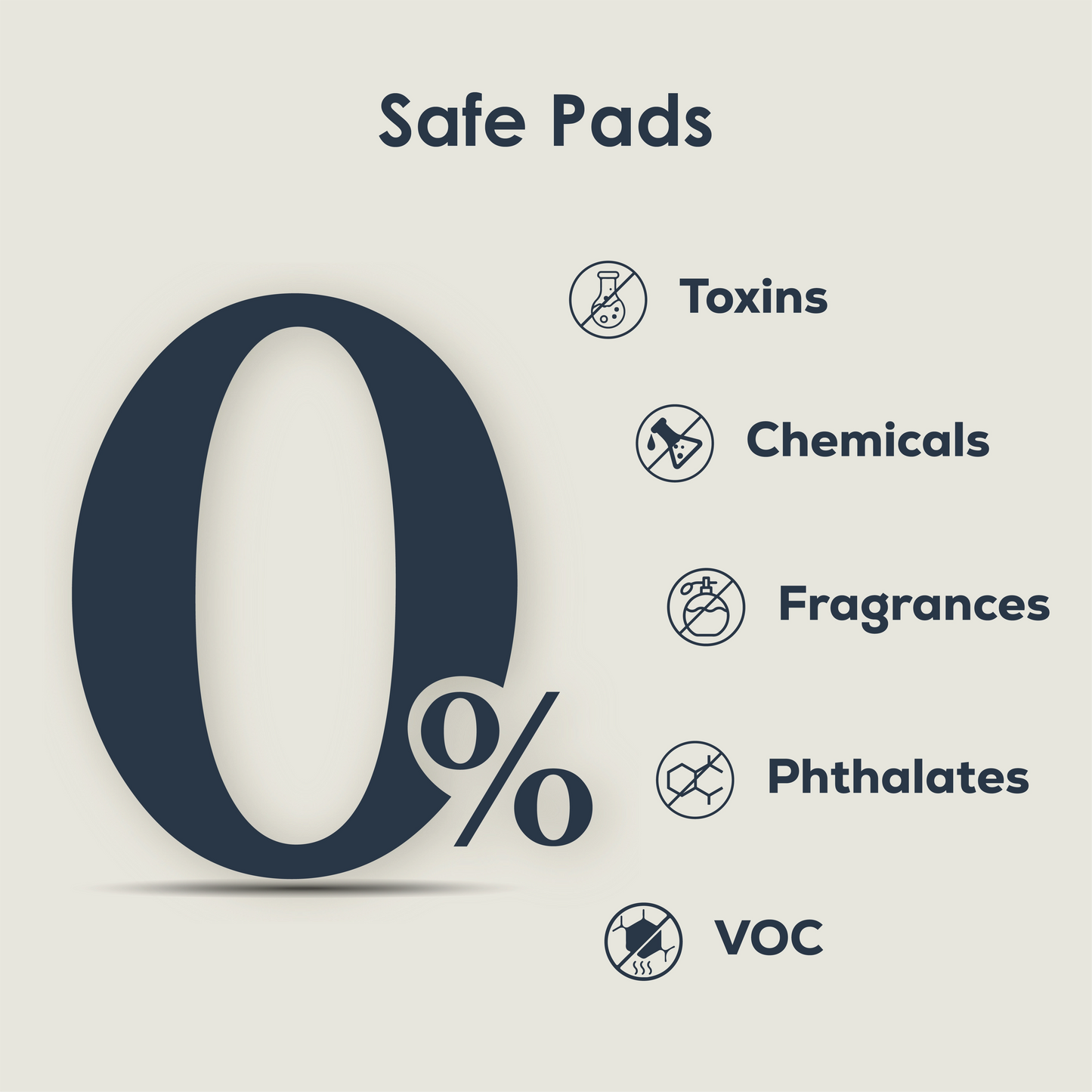 Organic herbal period pads that are skin friendly and breathable