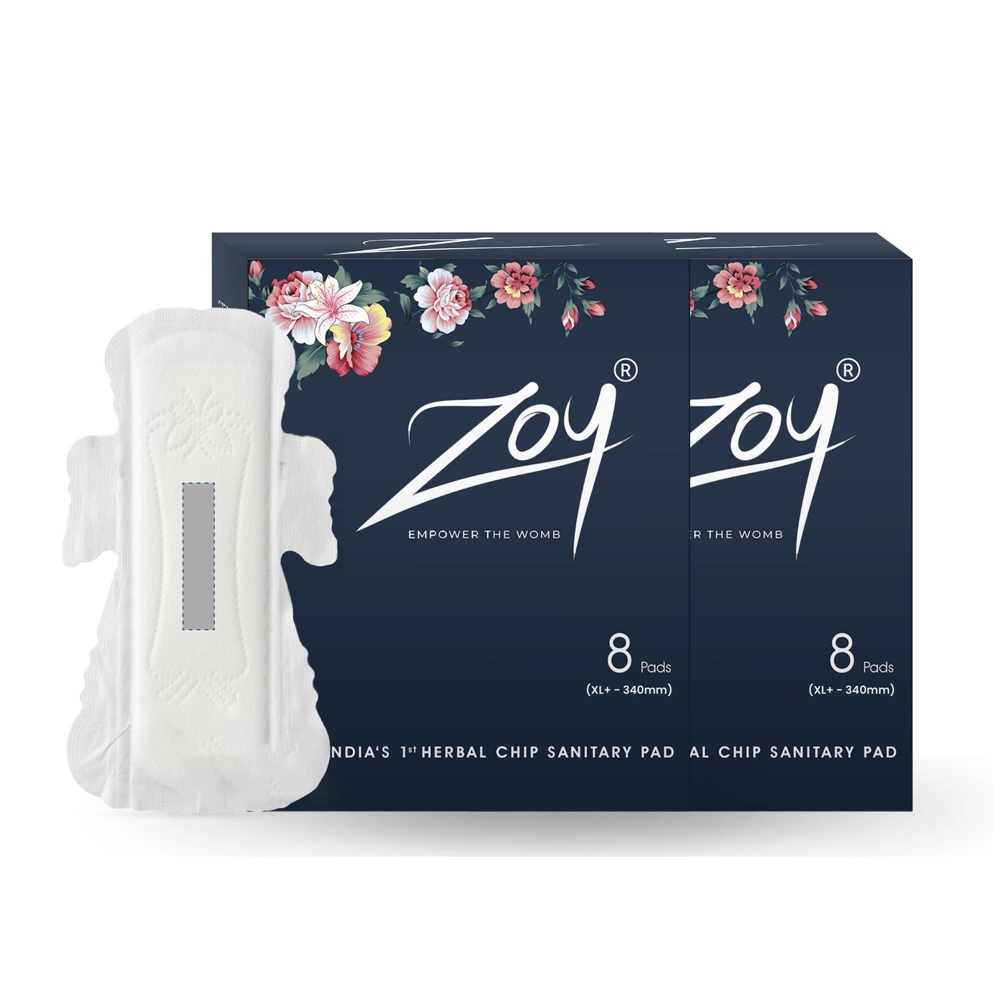 ZOY Ayurvedic herbal sanitary pads for cramps and irritation free periods