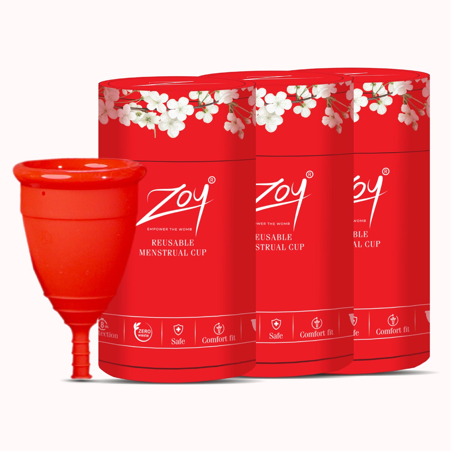 Boiling ZOY reusable menstrual cup for sterilization cleaning