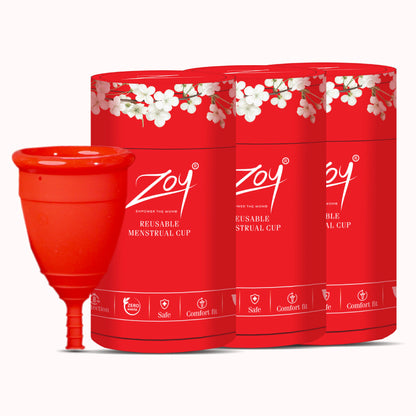 Boiling ZOY reusable menstrual cup for sterilization cleaning