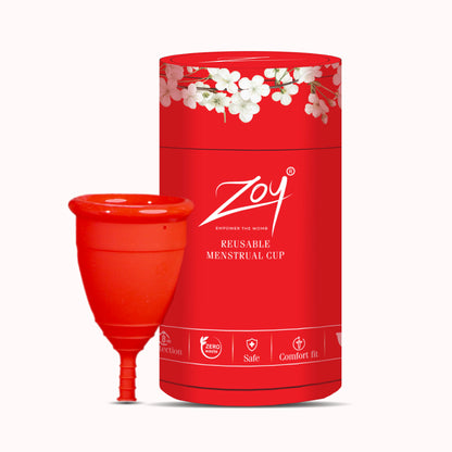 ZOY menstrual cup Made Safe certified medical-grade silicone