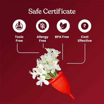 Round stem on ZOY menstrual cup for gentle easy removal